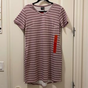 NWT BOGO FREE Light Pink Stripe Dress with Pockets